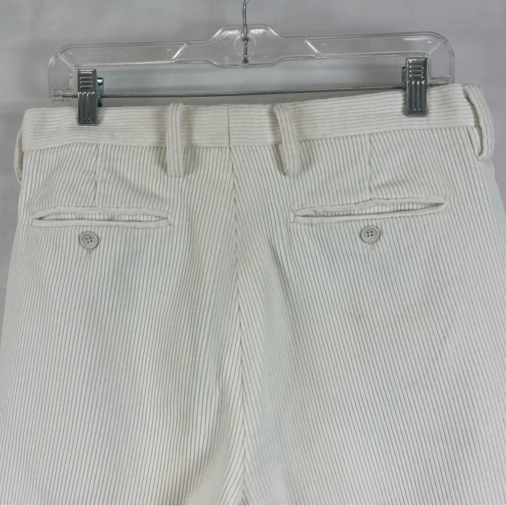 Gucci Men’s Fine Wale Corduroy Trousers‎ Pants Ivory Size 46 (30x30)